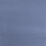 Chalky Indigo Solid Cotton Blend Wide Ribbed Knit Fabric