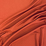 Rust Orange Solid Jersey Spandex Blend Rib Knit Fabric