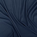 Navy Blue Solid Jersey Spandex Blend Rib Knit Fabric