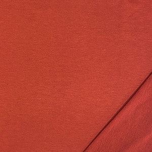 Mahogany Red Solid French Terry Blend Knit Fabric