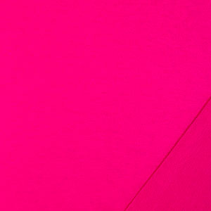 Bright Pink Solid French Terry Blend Knit Fabric