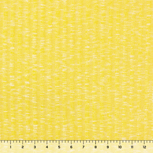 Lemon Yellow Heather Solid Wide Rib Hacci Sweater Knit Fabric