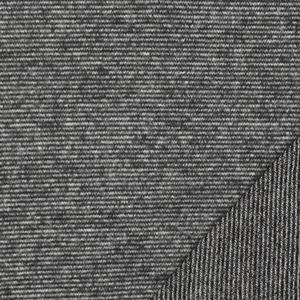 Charcoal Black Gray Pinstripe Hacci Sweater Knit Fabric
