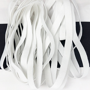 1/4\" White Latex Free Knit Elastic