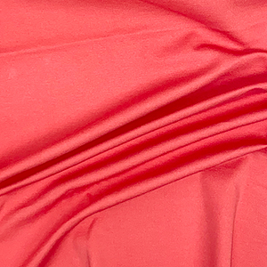 Coral Pink Solid Ponte de Roma Knit Fabric