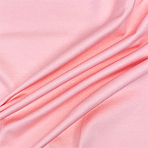 Carnation Pink Solid Ponte de Roma Knit Fabric by Famous Designer 