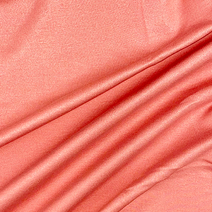 Salmon Pink Solid Ponte de Roma Knit Fabric by Famous Designer - Girl