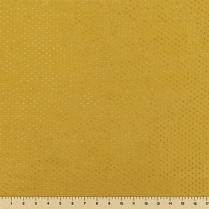 Mustard Clip Dot Poly Rayon Blend Knit Fabric