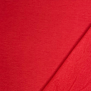 Crimson Red Solid Jersey Sweatshirt Fleece Blend Knit Fabric