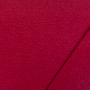 Half Yard Ruby Red Solid Jersey Sweatshirt Fleece Blend Knit Fabric