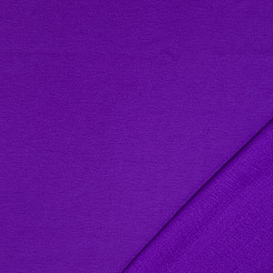Royally Purple Solid Jersey Sweatshirt Fleece Blend Knit Fabric