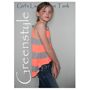 Greenstyle Girls Lacy Slope Tank Sewing Pattern