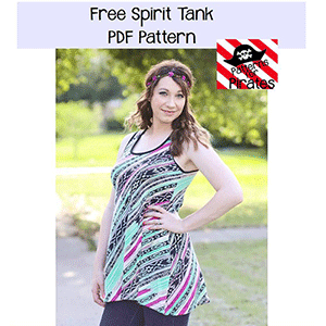 Patterns for Pirates Free Spirit Tank Sewing Pattern