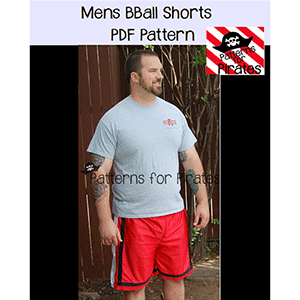 Patterns for Pirates Mens BBall Shorts Sewing Pattern