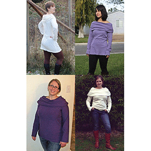 EYMM Off the Shoulder Cowl Neck Top & Tunic Sewing Pattern
