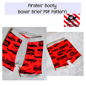 Patterns For Pirates Pirates\' Booty Boxer Briefs Sewing Pattern