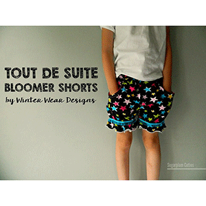 Winter Wear Designs Tout de Suite Bloomer Shorts Sewing Pattern