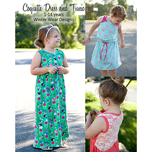 Winter Wear Designs Coquette Dress and Tunic Sewing Pattern