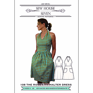 Sew House Seven Rose City Halter Dress Sewing Pattern