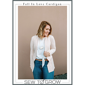 Sew To Grow Fall In Love Cardigan Sewing Pattern
