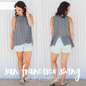 Sew Caroline San Francisco Swing Top and Dress Sewing Pattern