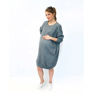 NIU Maternity Collection Sweatshirt Dress Sewing Pattern