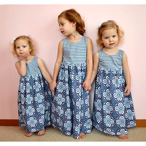 Seamingly Smitten Girls Magazine Street Maxi Dress Sewing Pattern